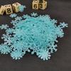 50Pcs 3D Luminous Snowflakes At Night Glowing Fluorescent Wall Stickers For Children Baby Room Bedroom Christmas Diy Decoration