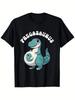 Plus Size - Plus Size Maternity T-Shirt for Women Humorous Dinosaur Costume Tee for Pregnant Women C