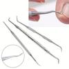 3pcs Upgraded Ingrown Toenail Tool Double Ended Design Ingrown Toenail File and Lifters Ingrown Toenail Removal Kit Professional