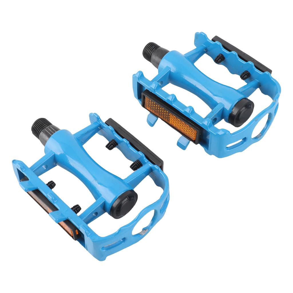 2 X Aluminium Alloy Bicycle Pedals Cycling Pedals Mountain Bike Platform Pedals (blue)
