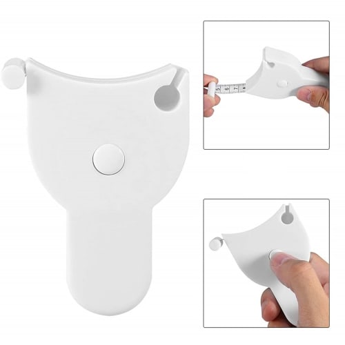 KAGAWA Fixed Circumference Measuring Tape, Black, Y-Shaped Tape Measure, Double-Sided Scale (White)