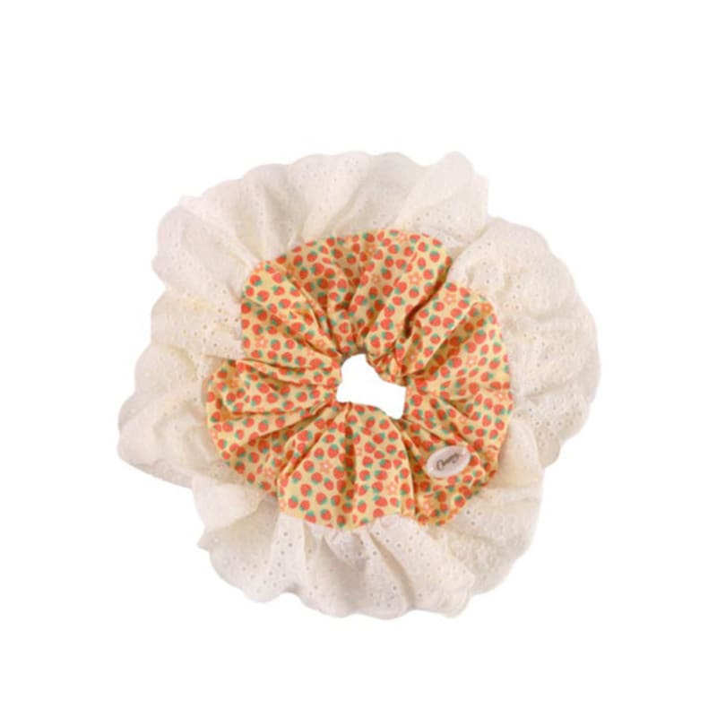 

cozing Lace scrunchie_strawberry FREE