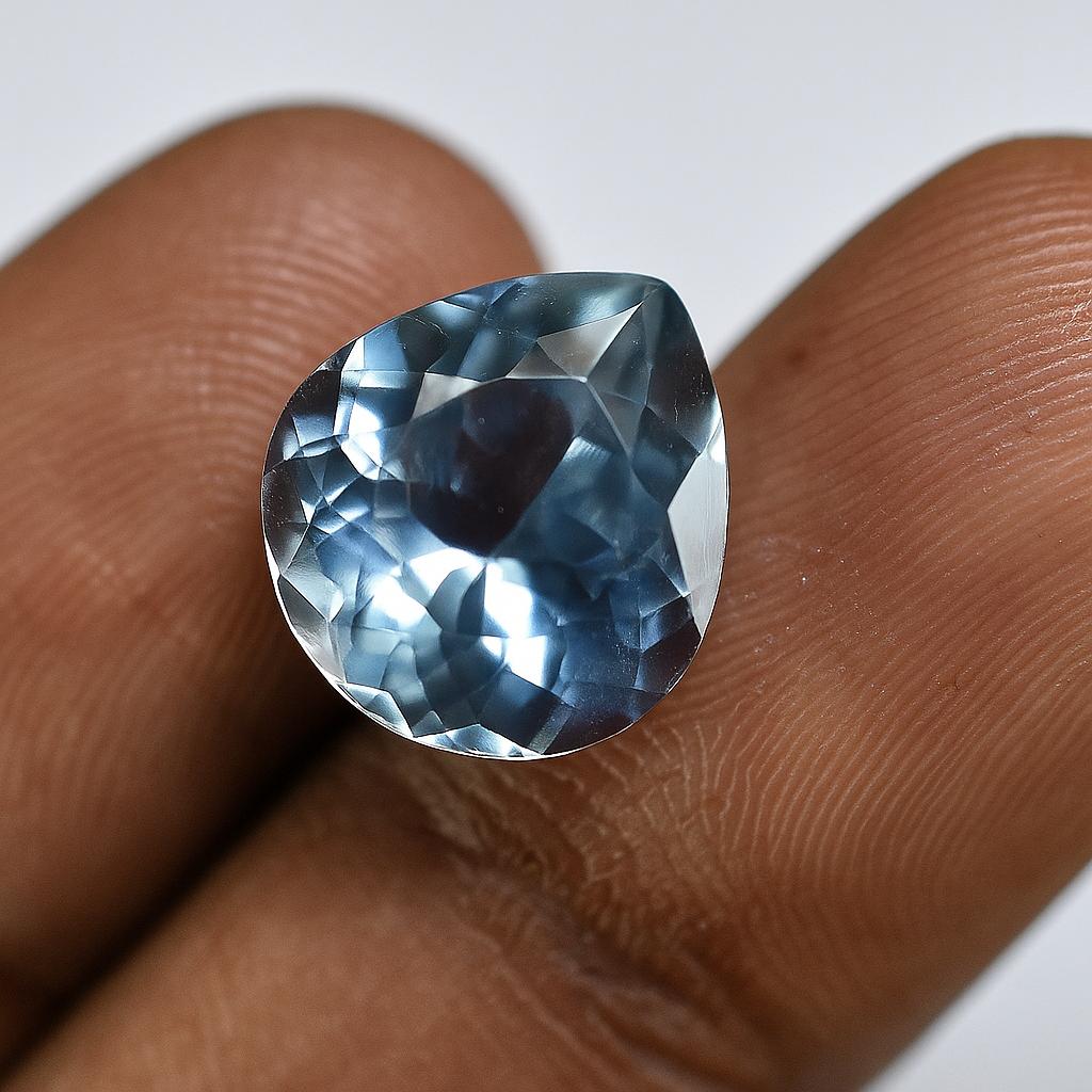 Natural Blue Sapphire Loose Gemstone Ceylon Pear Cut 14x11 Mm September Birthday Birthstone