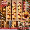 Decorazione Natalizia 2026 Festa Appendiabiti Luminoso Uncinetto Fatto a Mano Babbo Natale Ornamenti Albero di Natale Ornamento Campanella Decorazione Parete d'Ingresso Casa