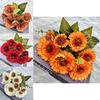 6 Faux Flower Centerpiece For Wedding Home Decor With Silk Material
