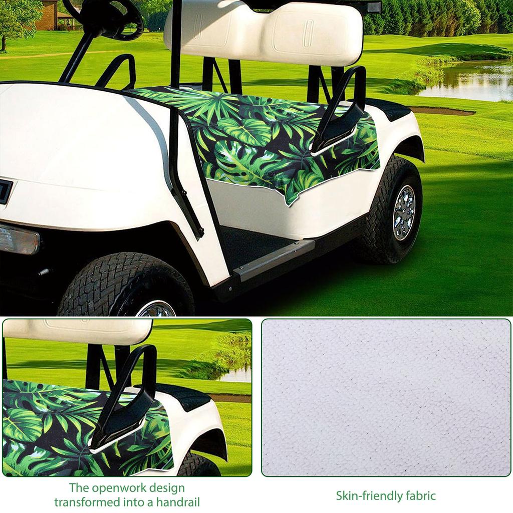 Golf Cart Seat Cover Anti-hot UV Resistant Bench Seat Protector Golf Cart Seat Towel Blanket Microfiber Washable Cushion Cover