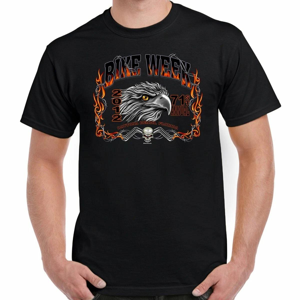 Nostalgia 2012 Bike Week Daytona Barbwire Eagle T-Shirt XXL
