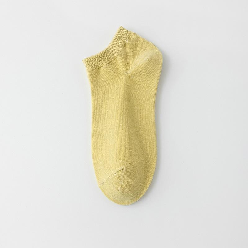 Boneless Socks, Women's Short Socks, Anti-odor Spring and Autumn Mid-calf Socks, Summer Thin Cotton Socks, Sports Shallow Mouth Boat Socks