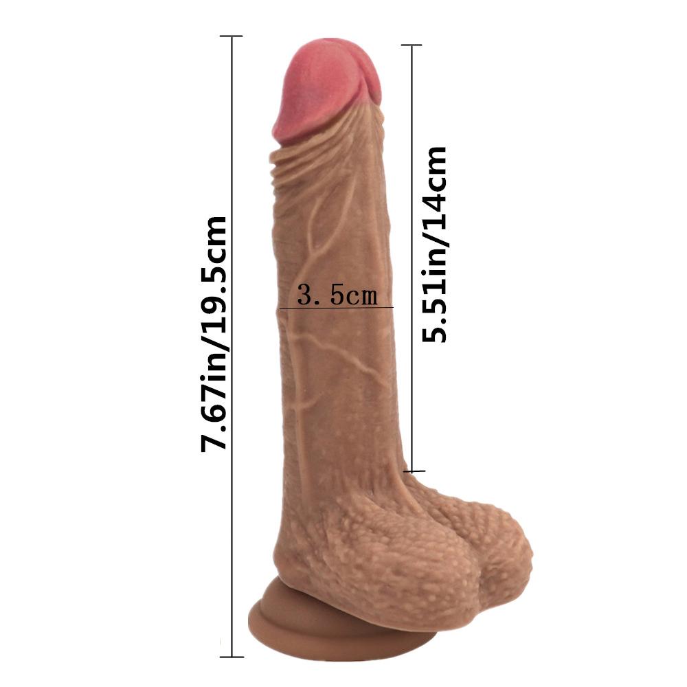 MoDi Realistischer Dildo Stretch Thrust G-Punkt Klitoris Anal Riesiger Penis Erwachsene Sexspielzeug für Frauen Paar Flirtwerkzeug