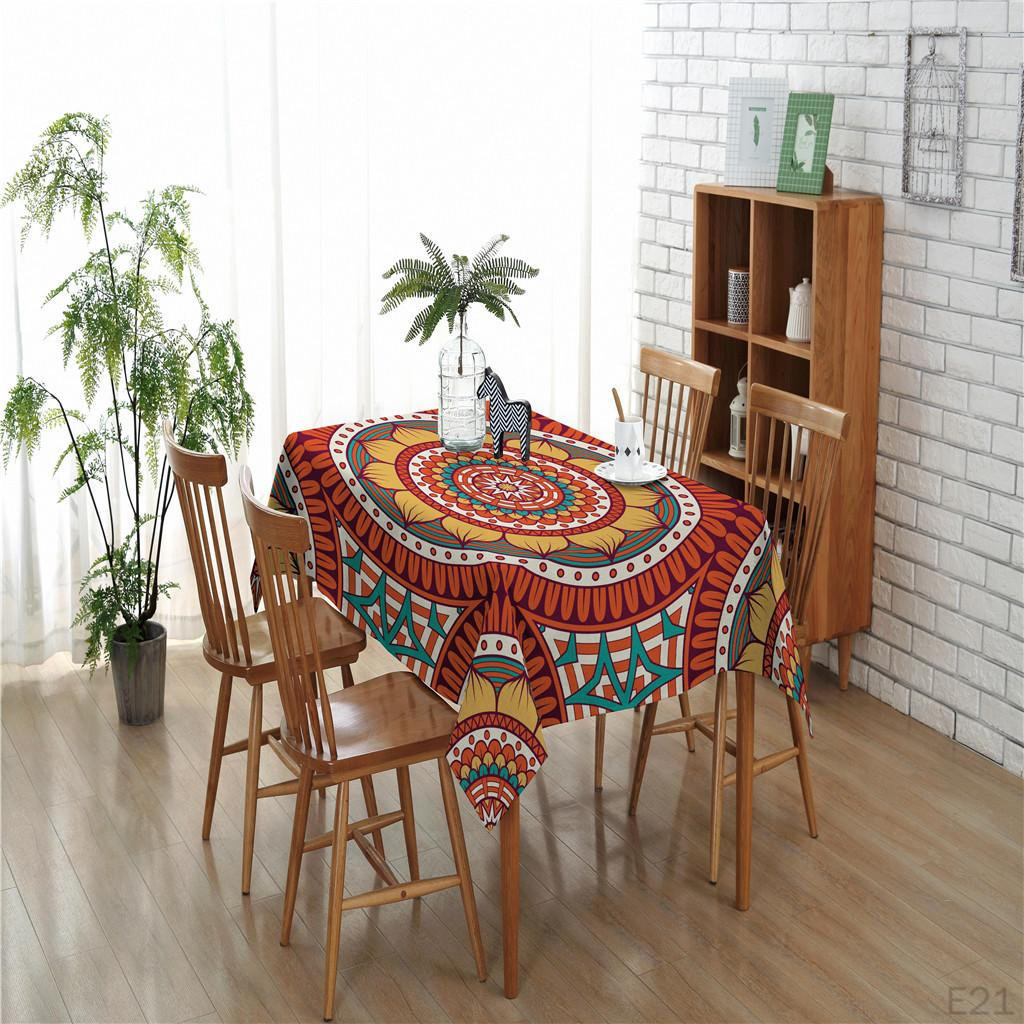 -resistant Printed Tablecloth TV Stand Refrigerator Table Mat Decorative