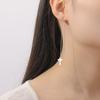 Dawapara Cross Long Earrings for Women Stainless Steel Tassel Earrings Christian Symbol Minimalism Cross Charm Religious Jewelry