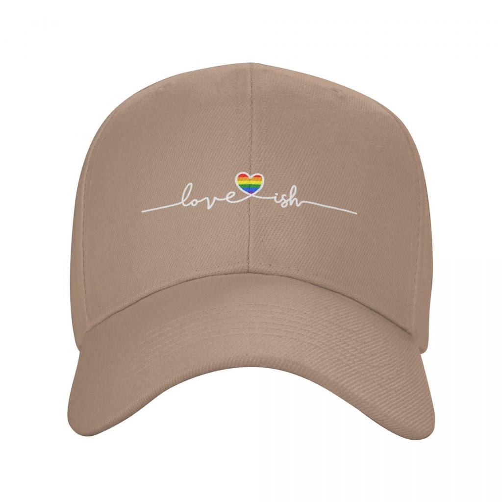 Personalized Fashion Rainbow Hearbeat LGBT Baseball Cap Unisex Women Adjustable Unisex Gay Pride Lesbian Dad Hat Outdoor Sun Hat
