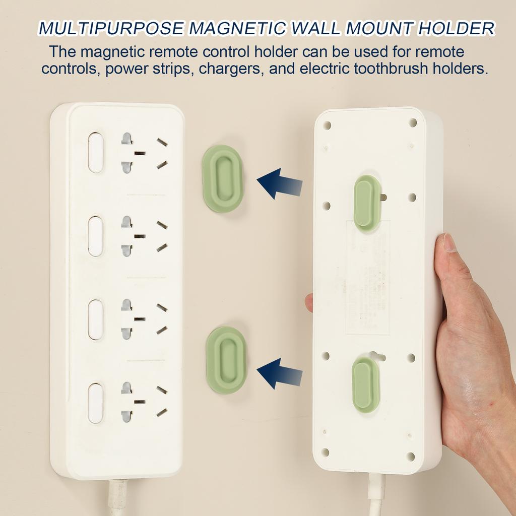 2/5pcs Magnetic Remote Control Holder Wall Mount Silicone Remote Control Organizer Strong for tv Remote Control Air Conditioning