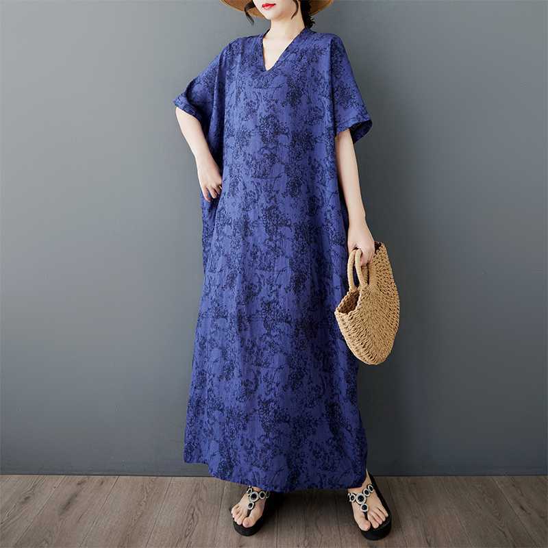 Summer V-neck Pullover Dress