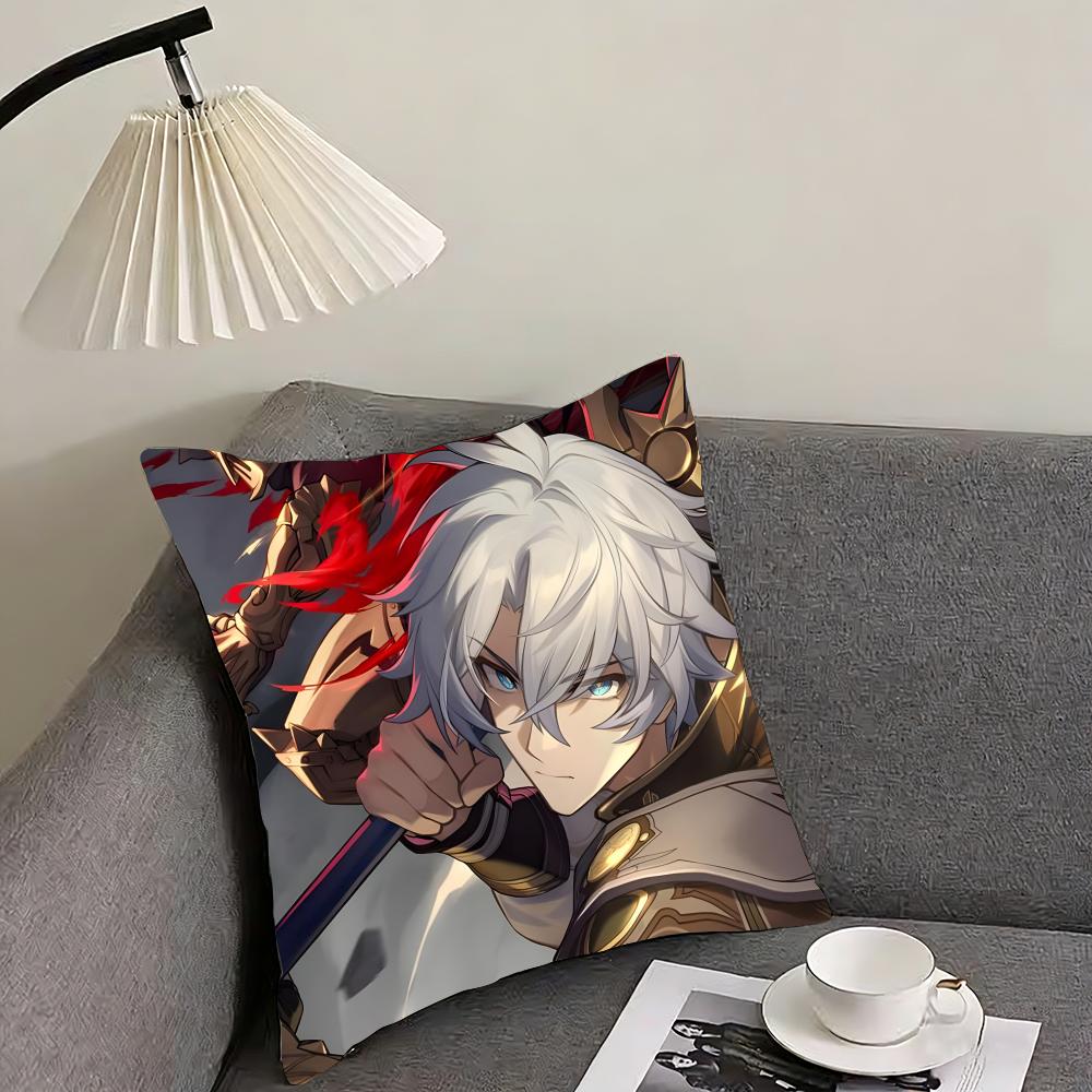 PPhainon HonkaiI Star Rail Game Cushion Cover Pillowcase Ultra Soft Skin Friendly Fabric Cloud Like Comfort Concealed Zipper
