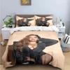 Cantora Pop Feminina B-Beyonce Jogo de Cama Meninos Meninas Solteiro Queen King Size Capa de Edredom Fronha Cama Meninos Adulto Têxtil para Casa