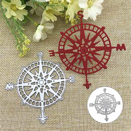 Compass Metal Cutting Dies DIY Scrapbook Emboss Paper Cards Decor Stencil Mold