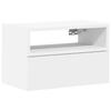 Nightstand, Wall-Mounted, 45X26X28.5 Cm, White