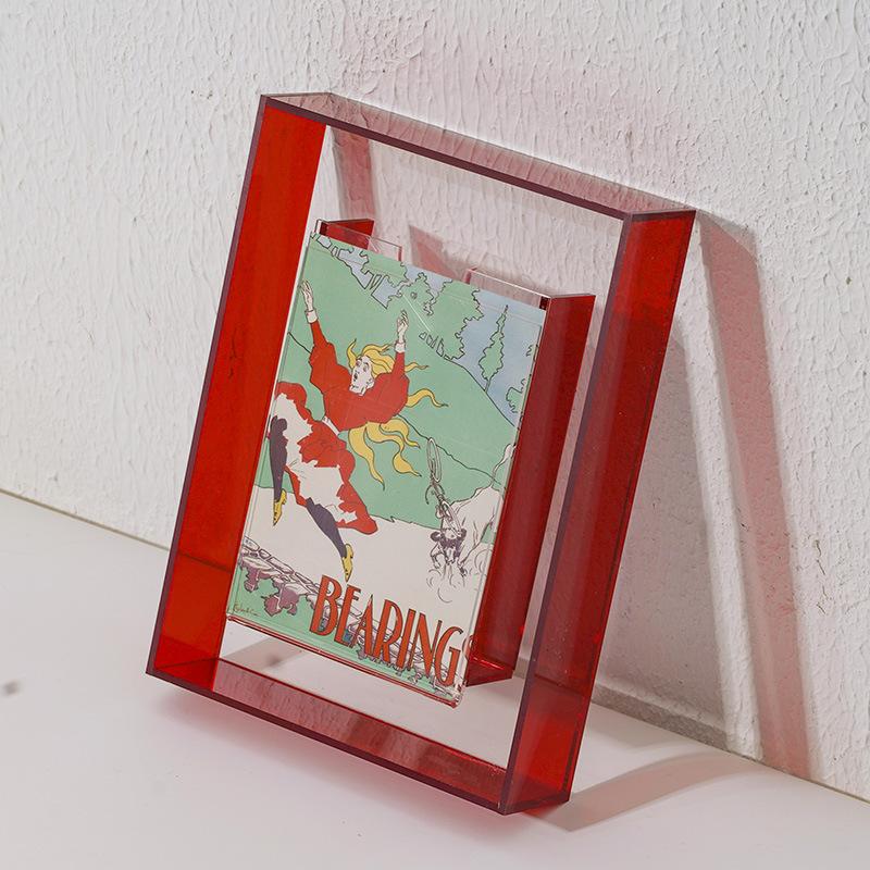 Wall Iridescent Free Standing Photo Display for Office & Home,Frame Acrylic Picture Frame for Family,Friends,Art,Kid,Baby,Pet
