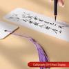 Thickened Handmade Bookmark with Calligraphy Painting, Creative Blank Cardboard, Dried Flowers, and Hand-painted Transparent Label