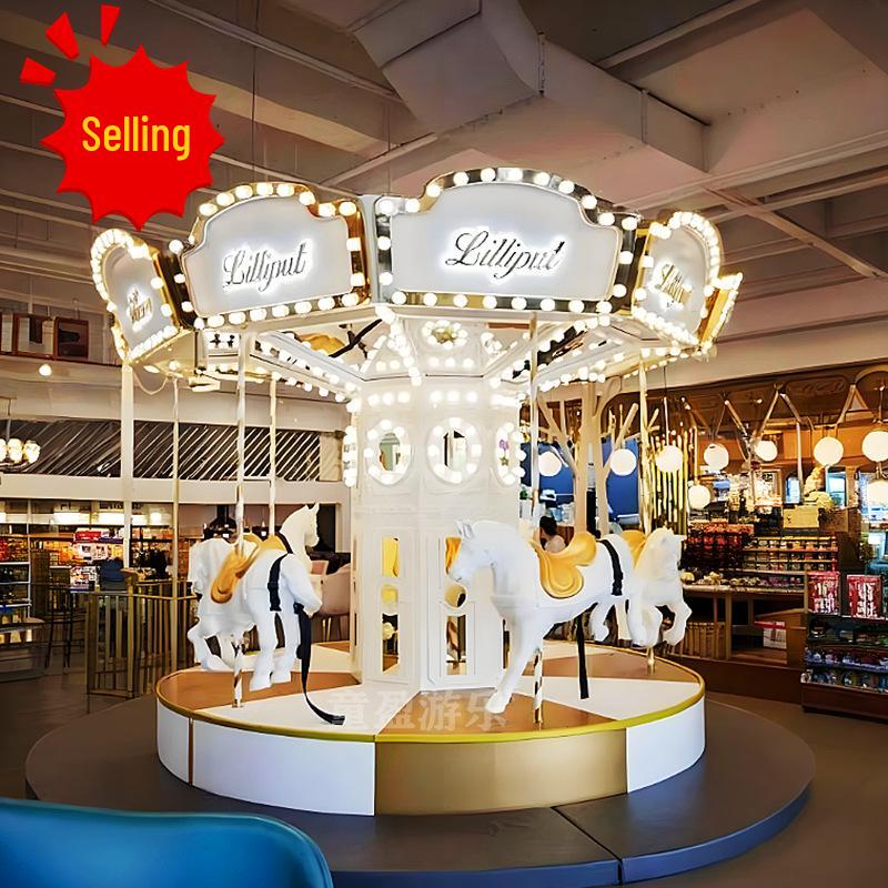 

Luxury Indoor Carousel for Parent-Child Play and Restaurant Decor