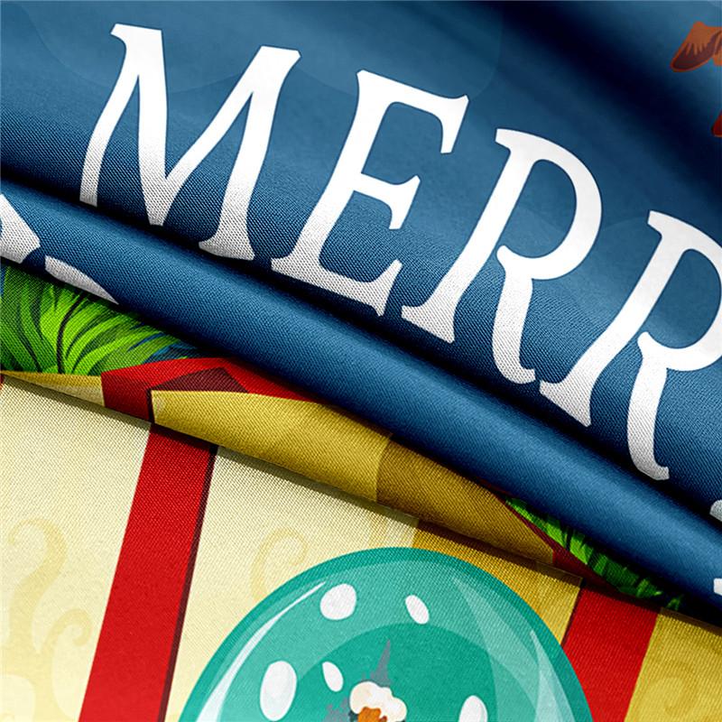 Christmas Present 0.9/1.2/1.5/1.8/2.0m Digital Printing Premium Polyester Bed Flat Sheet With Pillowcase Printed Design Bed Linen Kit