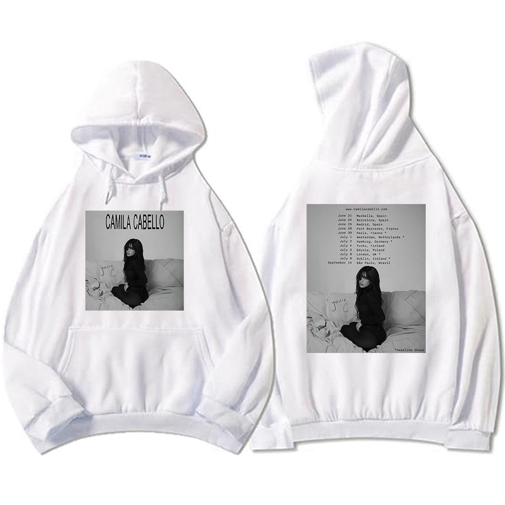 Camila Cabello Yours.C Tour 2025 Hoodies Langarm Fleece Herren/Damen Sweatshirts Grafik Kleidung Tasche Kapuzenpullover Männlich