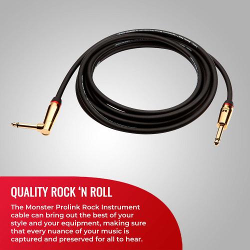 MONSTER CABLE ROCK2-21A 21ft Guitar Cable with Straight XL Plugs (M) (Product Code: 600543)