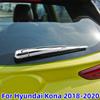 4Pcs/Set ABS Chrome Rear Window Water Wiper Protection Cover for Hyundai Kona 2017 - 2026 Windshield Wash Wiper Trim