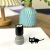 Cute Black Cat Stamp Set Self-Inking Light-Sensitive Stamps for Notebooks Cards Planners Creative DIY Craft Tool for Kids Adults Teacher