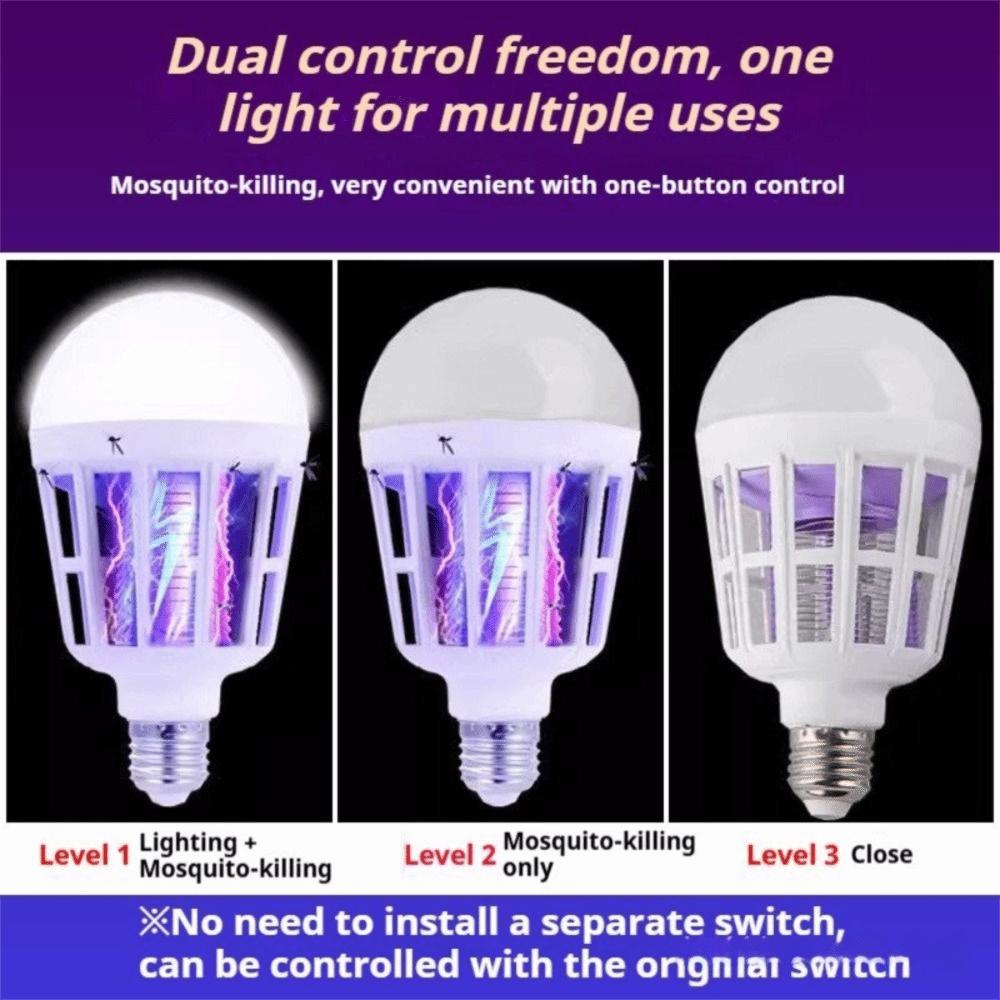Energy Saving LED Mosquito Killer Bulb Pug-in Insect Trap Light  for Home Bedroom Garden Patio