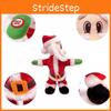 Brinquedo Festivo de Papai Noel Dançarino de Natal Com Música Divertida e Design Vibrante em Tecido Vermelho