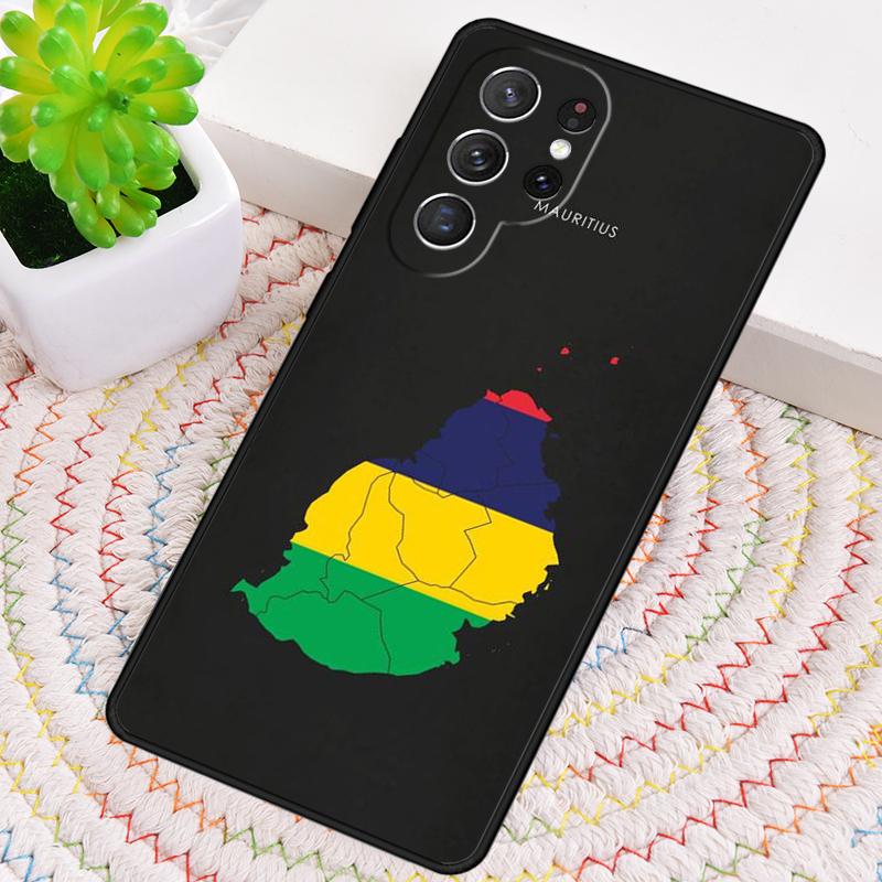Mauritius Flag Silicone Phone Case For Samsung Galaxy note 10 pro S26 S25 S24 S23 S22 S21 Plus S25Ultra Capa Cover