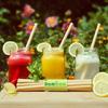 New Style Reusable Bamboo Straws,BPA Free Bamboo Straws Reusable Organic,Eco Straws Alternative To Plastic Straws,Strong&Durable