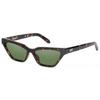 Off White Madison Green Cat Eye Ladies Sunglasses Oeri13b 6055 56