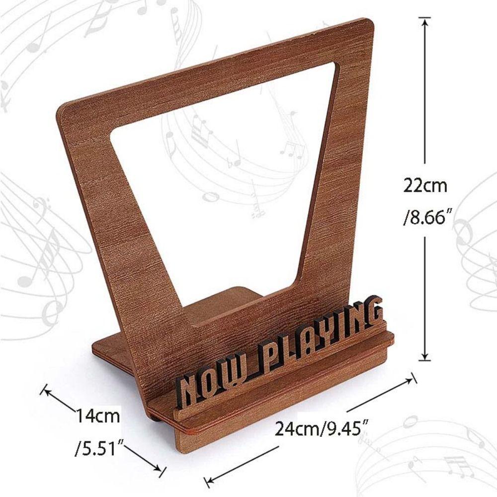 Handmade Wooden CD Rack Removable Desktop Display Stand Retro Vinyl Record Stand  TV Cabinet