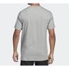 adidas T Shirts Men's Gray Crew Neck Moderate Straight Fit DV3051