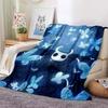 Hollow Knight Fashion Digital Printed Pattern Thin Blanket Flannel Blanket Portable Home Travel Office Lunch Break Blanket