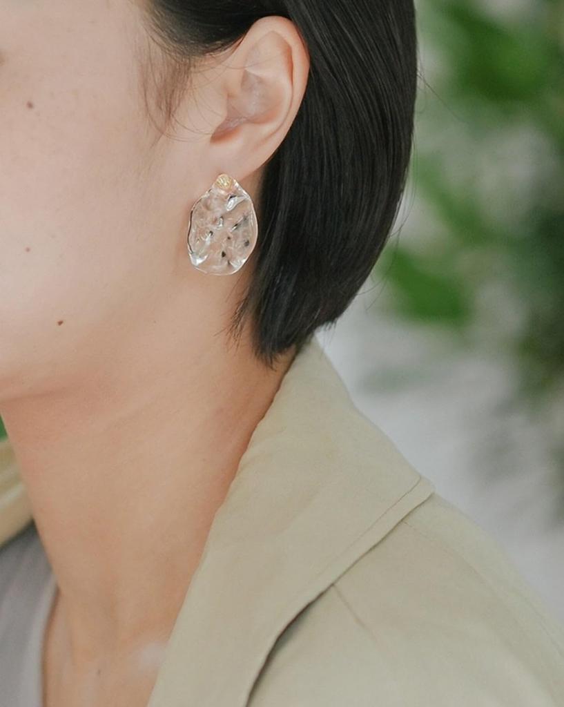 set Lampwork Factory Scenic Earrings gift bag with [Set] 2-piece (HARIO HAA-SI-P, ribbon)