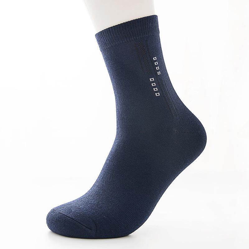 Men Spring and Autumn Simple Business Odor Proof Breathable Sweat Absorbing Tube Socks
