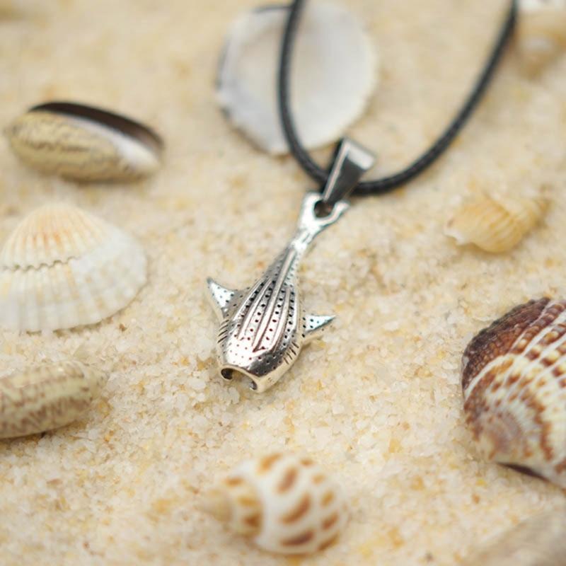 Stylish Shark Necklace for Men 60cm Featuring Dolphin and Tortoise Tail Designs Great for Beach Fashion Pieces