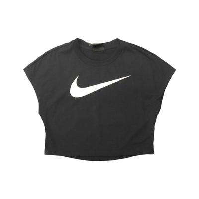 Camiseta Deportiva Casual de Manga Corta para Mujer Tops Negro CN7101-010