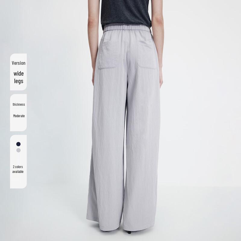 Women's Draped Wide-Leg Casual Pants