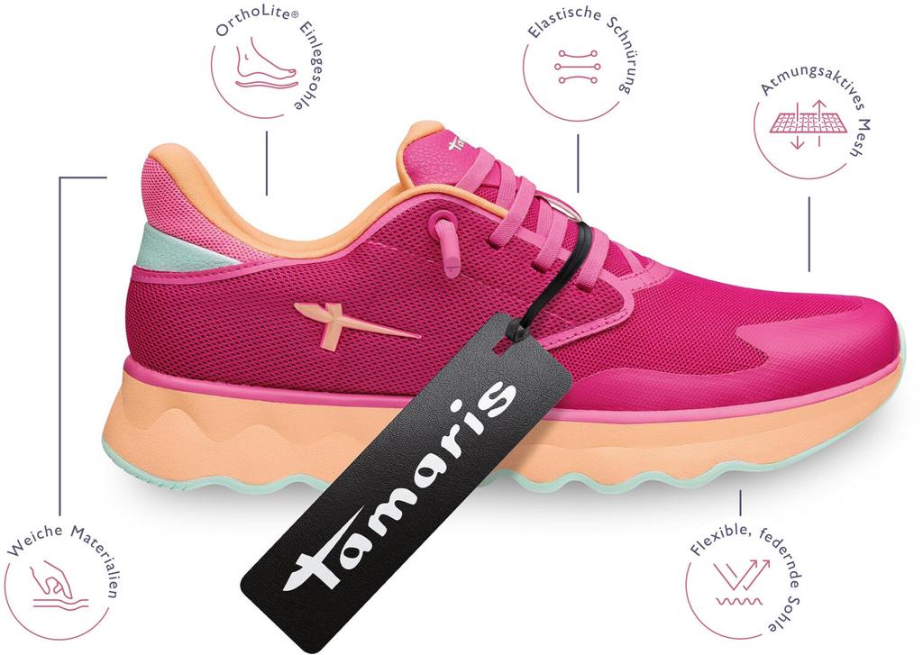 Кроссовки Tamaris NOWANA pink