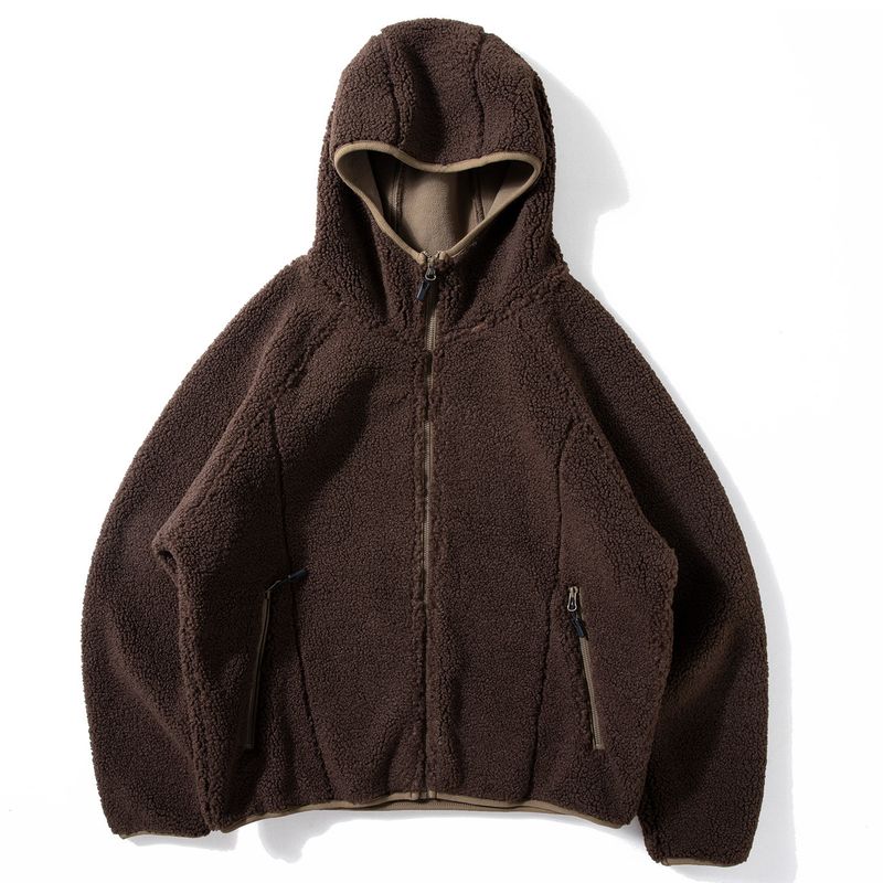 Men`s Fleece Hooded Jacket for Autumn