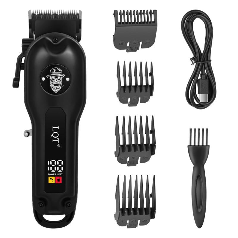 New multifunctional hair clipper digital display electric clippers USB charging carving clippers men s razor electric clippers