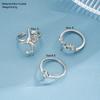Couple Joint Ring Inlaid with Zircon Texture, Fashionable and Personalized Ring