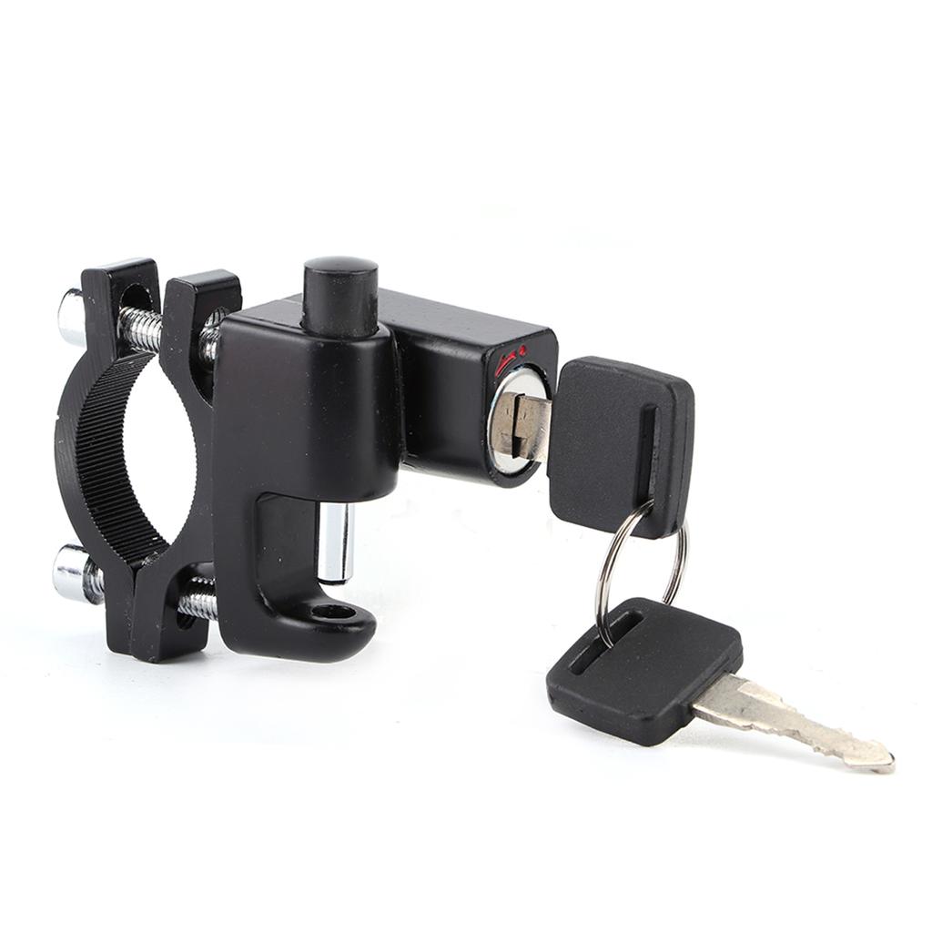 AntiTheft Universal Motorcycles Helmet Lock MultiFunctional Waterproof Fixed Lock Reminder Cable Kit with Bracket