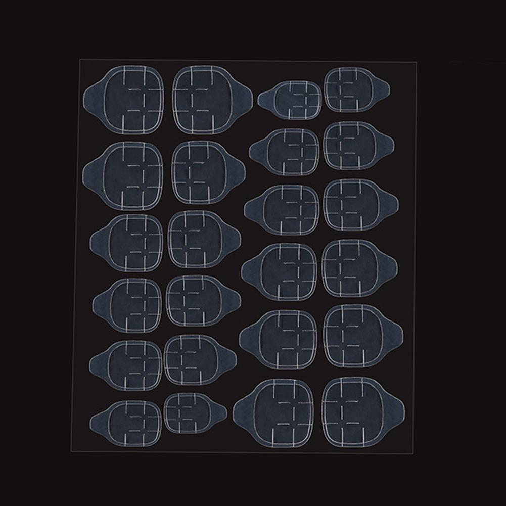 Blueberry Lady Art Nails Clear 120Pcs Sided Double Fake Adhesive Tapes Sticker Faux Fingernails