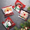 100 Pcs Christmas Decorations Cookie Bags Small Snack Bag Gift Packaging Bag